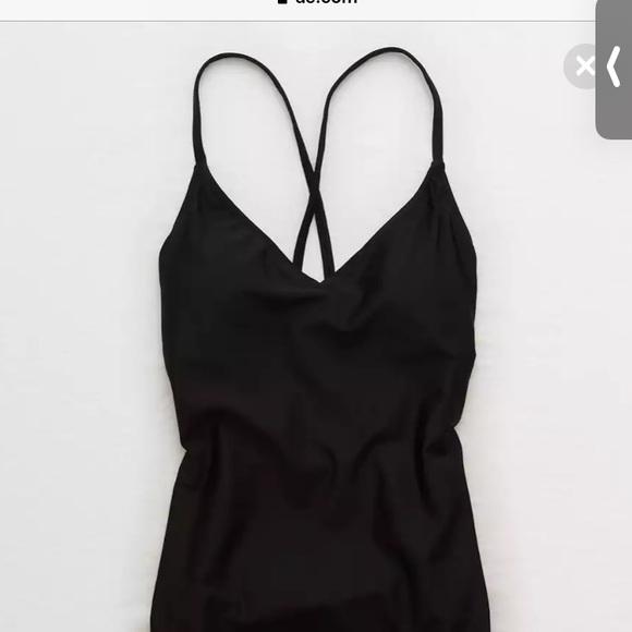 NWT XL long Aerie strappy back 1 piece swimsuit - Picture 3 of 6